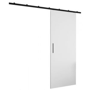 Portes coulissantes avec rail - ABIKSMEBLE Zonda I - système de porte coulissante intérieur suspendu 204 x 90 cm blanc mat