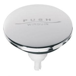 Clapet de baignoire quick-clac en inox - Wirquin SP9260 - Gris - Pi&egrave;ces d&eacute;tach&eacute;es pour baignoire