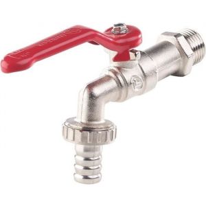 Robinet quart de tour - Royal Gardineer - 1/2 - R&eacute;sistant - Polyvalent - 95 x 23 x 86 mm