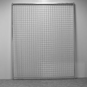 Panneau Grillagé Premium pour chenil en kit 150 x 184 cm - KeniLux Gris
