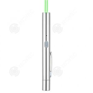 INN Pointeur laser vert acier inoxydable 125x12x12cm rechargeable avec couvercle magn&eacute;tique &eacute;tanche laser pointeur laser