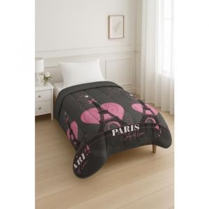Couette tempérée - MORTREUX - Paris - 1 personne 140x200 - Microfibre - 350g/m²