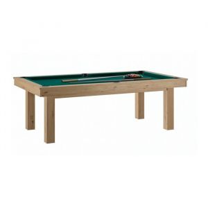 Billard transformable en table - Ren&eacute; Pierre - LAFITE Chene Sable - Drap Vert - 155 kg