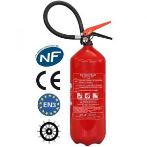 Extincteur 6 KG poudre ABC NF&MED antirouille Ref: PS6
