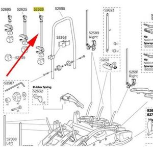 Porte-vélos Thule Mid Bike Arm Velocompact 925 - Accessoires porte-vélos skis navigation bagages