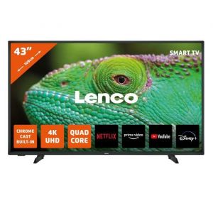 TV LED-4353BK 43 4K Smart Android - Lenco - Écran incurvé - Wi-Fi