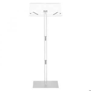 Pupitre de Conf&eacute;rence 1045 cm-Duoku-Podium sur Pied en Acrylique-Lutrin pour Pr&eacute;sentation-avec Large Surface de Lecture