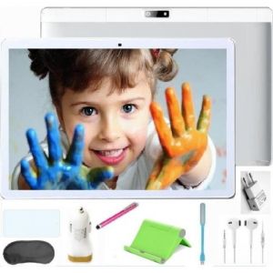 Tablette Tactile HD 10.1 - TEENO - Double SIM - Double caméras - Blanc - 16 Go - Android - 1 Go RAM
