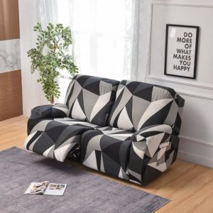 Housse de Fauteuil Relax 2 Places  WOVTE Housse De Fauteuil Inclinable à imprimé Housse De Canapé Chaise Inclinable C