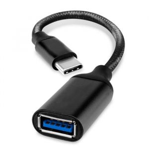 Câble Adaptateur USB-C vers USB-A - ZTE - Voyage A41 5G - OTG - Nylon Tressé - 5 Gbit/s