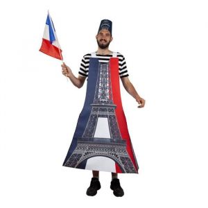 D&eacute;guisement - Paris - Tour Eiffel - Taille unique - Multicolore - Comprend chapeau et tour