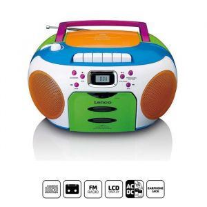 Radio lecteur CD avec cassette - Lenco - SCD-971 - Multi Couleur - Pour enfants - 3 ans et plus
