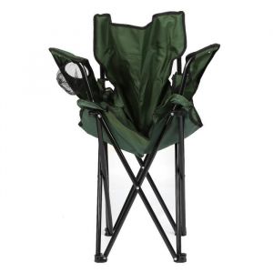 Chaise pliante ext&eacute;rieure multifonctionnelle arm&eacute;e arm&eacute;e verte chaise acier inoxydable p&ocirc;le noir