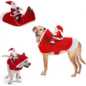 Déguisement de Noël pour chien/chat - Tenue de Noël pour chiot - Taille XL - Déguisement pour chien - Vêtements pour chien -