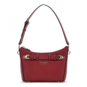 GUESS Sac &agrave; &eacute;paule bandouli&egrave;re rouge pour femme - Gregoria Top Zip Shoulder Bag 326845