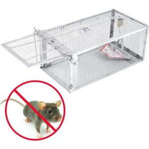 Sourici&egrave;re pi&egrave;ge &agrave; rat Cage &agrave; rat en acier 27.5cm*15cm*12cm