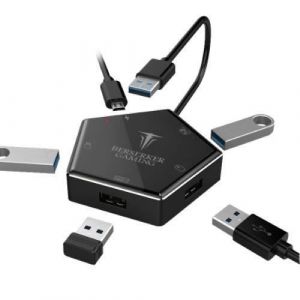 Convertisseur Game 4 Ports USB 3.0 GAME CONVERTER BLACK G1 pour N-Switch-PS 543 / Xbox-one HERMOD