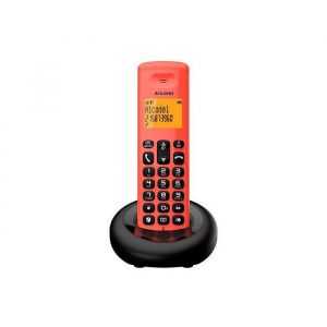 T&eacute;l&eacute;phone fixe - ALCATEL - E160 EWE RED - Couleur Rouge - 1 combin&eacute; - Affichage 2 lignes