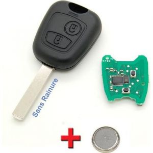 Clé électronique vierge compatible PEUGEOT 107 207 307
