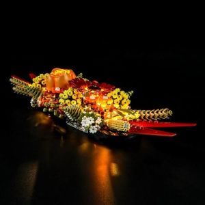 Kit d&rsquo;&eacute;clairage &agrave; LED pour Lego Icons Le Centre de Table Fleurs s&eacute;ch&eacute;es - Compatible with Lego 10314 Blocs de Construction Mod&egrave;le-