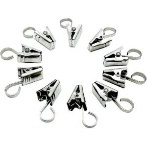 Anneaux de serrage pour tringle à rideau Crochets pour rideaux Anneaux de douche pour fenêtre Pinces à rideaux Pinces à rideaux en