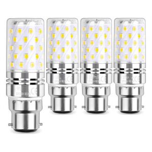Ampoule LED - KZQ - Ma&iuml;s 12W B22 - Blanc chaud - 1450LM - &Eacute;quivalent 100W (Lot de 4)