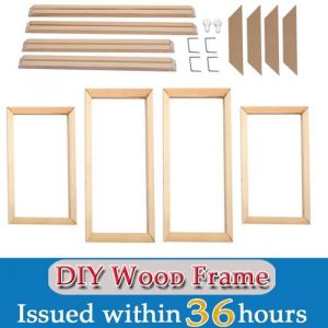 Hauteur 30cm Largeur 45cm Cadre en bois naturel 60x90 70x140 décor esthétique pour chambre à coucher cadre