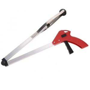 Pince ramasse-d&eacute;chets rouge / Pince &agrave; d&eacute;chets / Ramasse-d&eacute;chets pliable &agrave; long manche