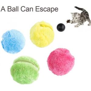 Jouet en peluche automatique pour animaux de compagnie Jouet en peluche pour chien Jouet interactif pour chat à balle activée par-5
