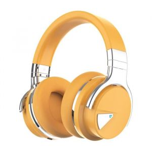 COWIN E7 Jaune Casque Bluetooth Stéréo Audio et microphone est plus de 30 heures de connexion stable