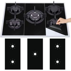 RANRAO Housse de protection pour réchaud à 5 trous plaque de protection pour cuisinière à gaz tampon anti-saleté pour un ne [148]