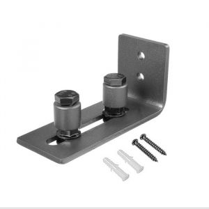 Guide Portail Coulissant Guide de Plancher Guide de Rail Porte Coulissante Réglable en Acier au Carbone pour Accessoire de Porte