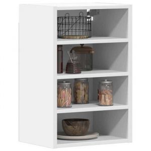 Prix Bas - Armoire suspendue Riga blanc 40x295x60 cm bois dingénierie - Meuble de cuisine @BYJ9476708