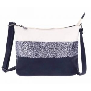 Sac Bandouli&egrave;re Paillettes Femme Multicolore - Bleu - Gallantry