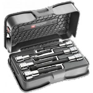 Coffret de douilles et tournevis - FACOM - SV.LJ6B - Longueur M6-M12 - 1 unit&eacute; - Noir