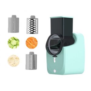 R&acirc;pe &agrave; Fromage &Eacute;lectrique Coupe-l&eacute;gumes Professionnel avec 3  Lames R&acirc;pe Carottes Hachoir &Eacute;lectrique pour Fromage Concombres