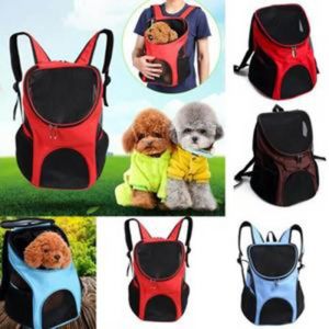 30*25*35cm Panier Sac Transport pour Chien - Chat avion Sac a dos ventral pour chien - Chat Porte chien ventral Confortable，BLEU