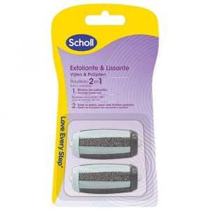 Râpe électrique - SCHOLL - 2 en 1 - Exfoliante - Lissante - Pour pieds doux et soyeux