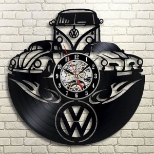 Horloge Murale Cr&eacute;ative - Keeper - Passat - Vinyle - D&eacute;coupe Laser