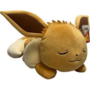 Figurine en peluche XXL Évoli - Pokémon - JAZWARES - 23x24x50cm - Convient aux enfants à partir de 2 ans