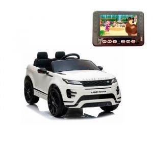Voiture électrique - Land Rover - Range Rover EVOQUE - Blanc - Batterie 12v - Télécommande