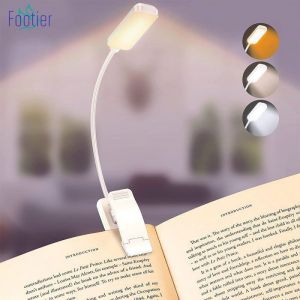 Liseuse Lampe de Lecture Rechargeable Liseuse Lampe Clip 9 LED 3 Modes Protection des Yeux Pince Lampe Livre