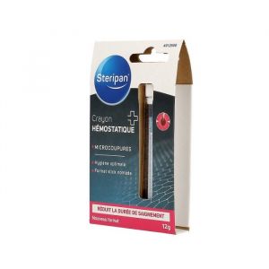 Crayon Hémostatique - Steripan - Réduit la Durée de Saignement - Format Stick Nomade - 12g