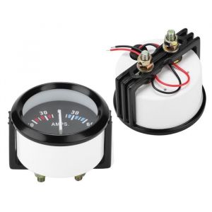 EBTOOLS ampèremètre 2 pouces 12V 60-0-60 ampères ampèremètre ampèremètre jauge universelle 52m/2in universel pour véhicule