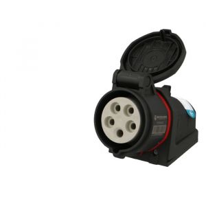 Socle mural femelle CEE triphas&eacute; 5 x 16A Walther Neo