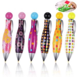 Stylos de Broderie Diamant&eacute;S 5d Accessoire pour la Peinture au Diamant Stylo de Per&ccedil;age &agrave; Pointe de Diamant Uniquement (6 pi&egrave;ces)
