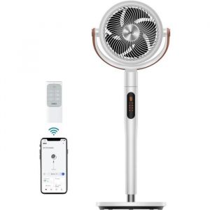 Dreo Ventilateur Sur Pied 109Cm Chambre À Coucher Silencieux De 25 Db Avec Télécommande Ventilateur Circulateur DAir Oscil[F195]