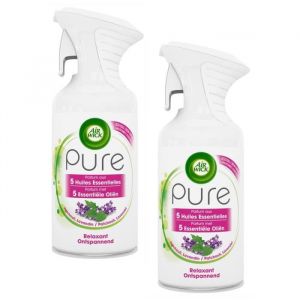 Lot de 2 Désodorisants Pure Relaxant Parfum Aux Huiles Essentielles - 250 ml