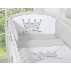 Tour de lit b&eacute;b&eacute; Little Prince gris gar&ccedil;on Tour de lit &agrave; barreaux