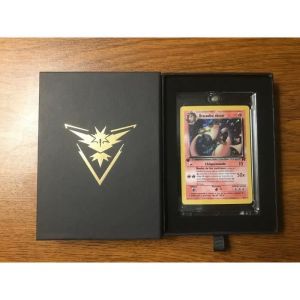 Carte Pok&eacute;mon Fanmade Dracaufeu Obscur Edition 1 Holographique 4/82 Team rocket Near Mint Boite cadeau